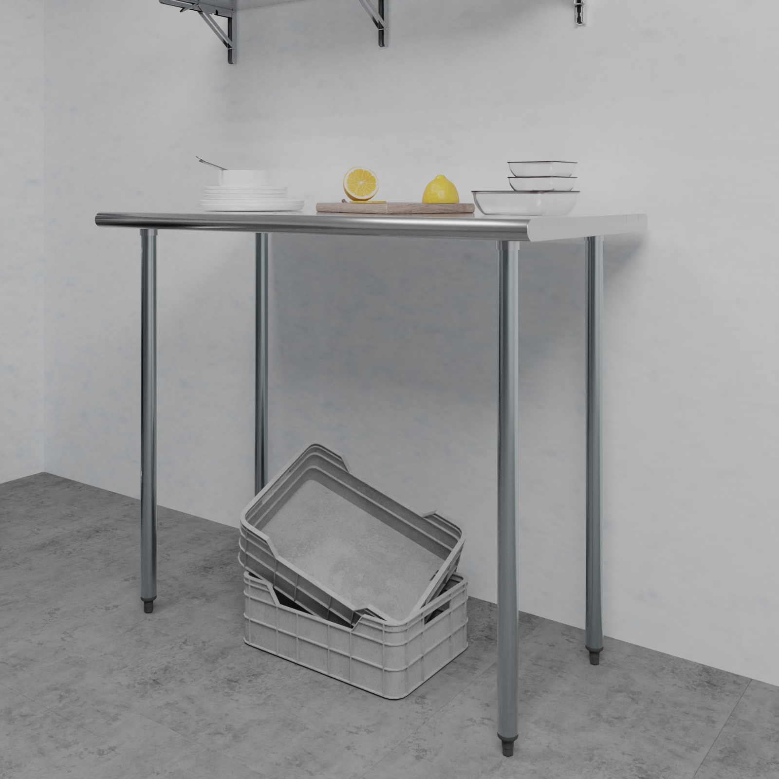 39 in. Galvanized Steel Legs for. 6/Pack - Image 3