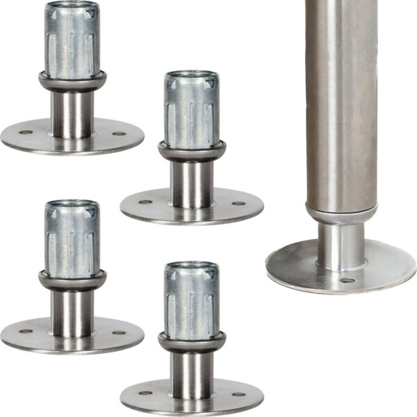 flanged feet