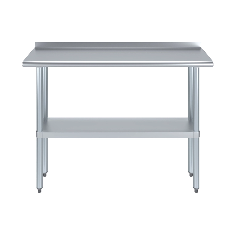 14 in. X 48 in. Stainless Steel Work Table with 1-1/2 in. Backsplash - Image 2