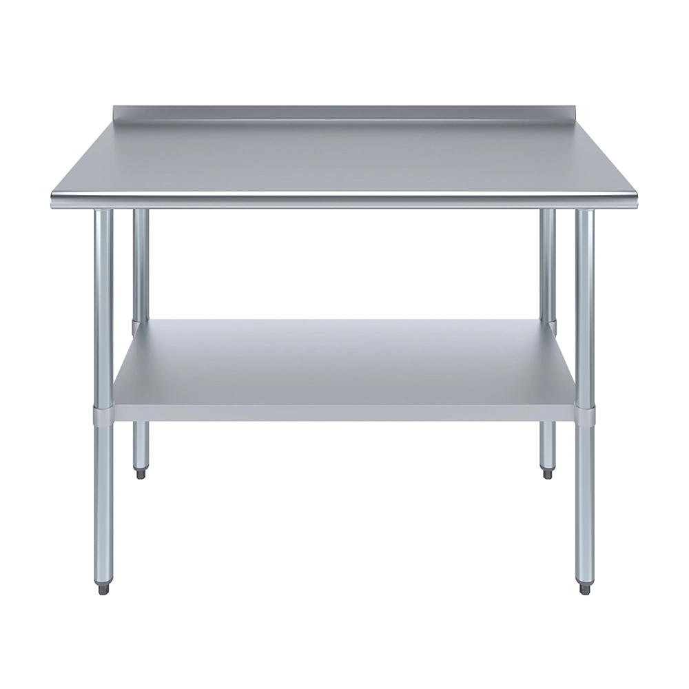24 in. X 48 in. Stainless Steel Work Table with 1-1/2 in. Backsplash - Image 2