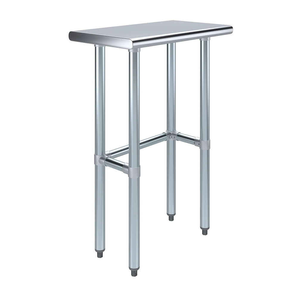 Open Box - 14" X 24" Stainless Steel Work Table With Open Base