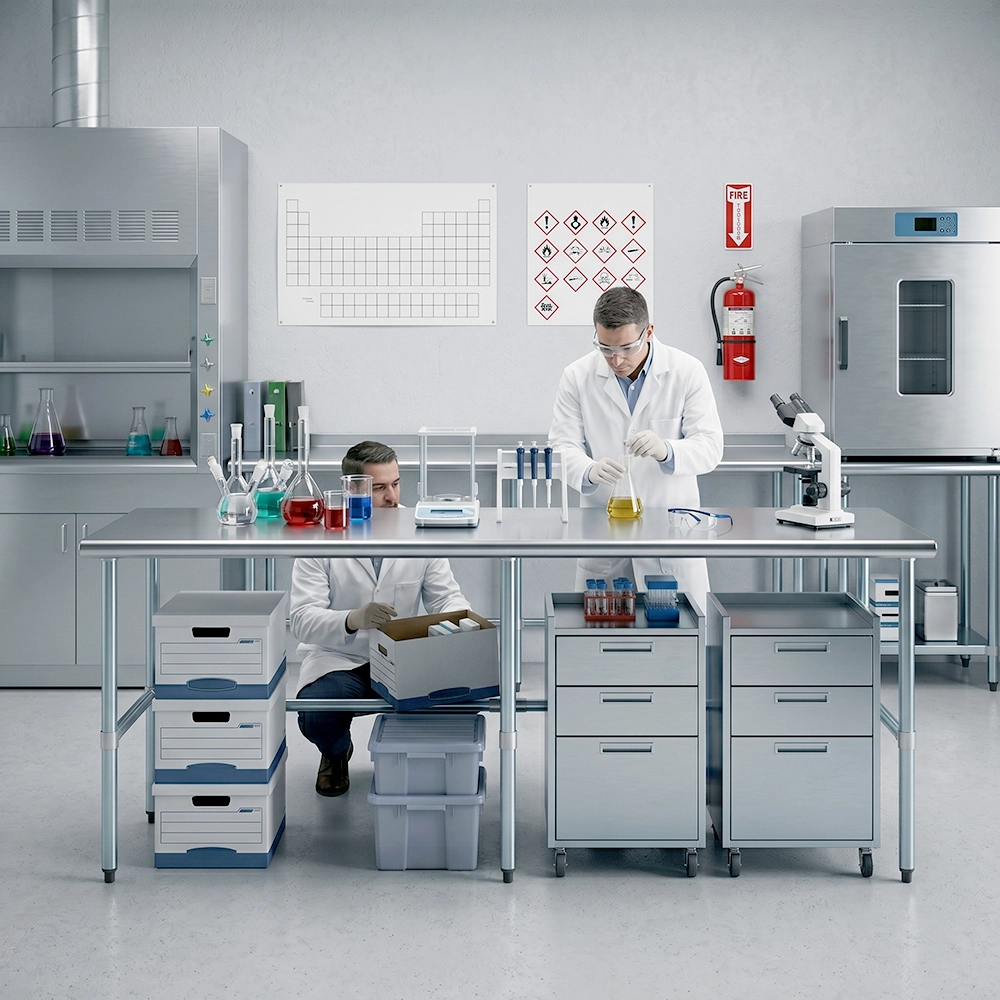 24" X 84" Stainless Steel Work Table With Open Base - Image 4