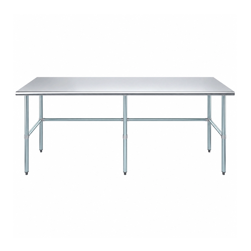 24" X 84" Stainless Steel Work Table With Open Base - Image 2