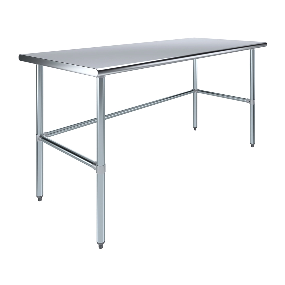 Open Box - 30" X 72" Stainless Steel Work Table With Open Base
