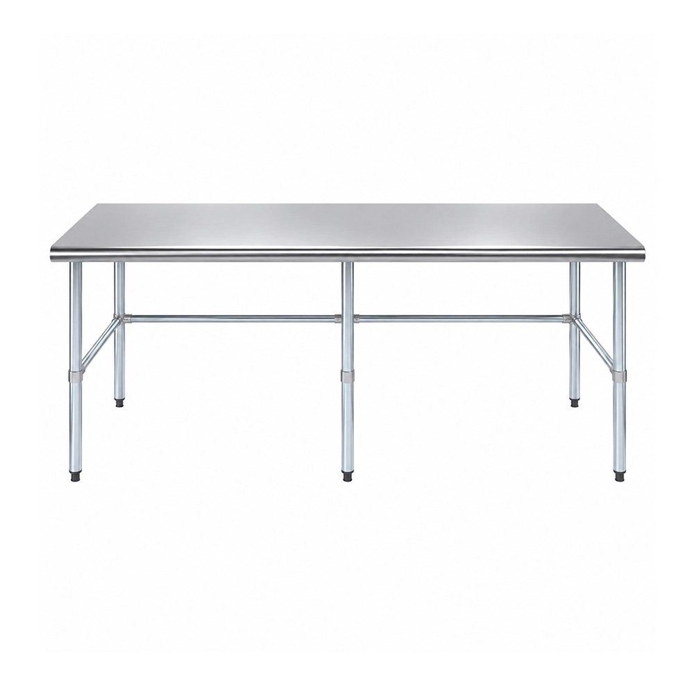 30" X 84" Stainless Steel Work Table With Open Base - Image 2