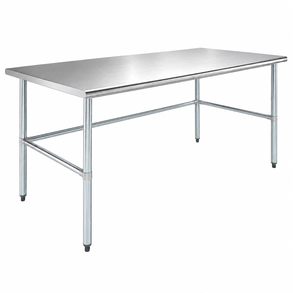 36" X 72" Stainless Steel Work Table With Open Base