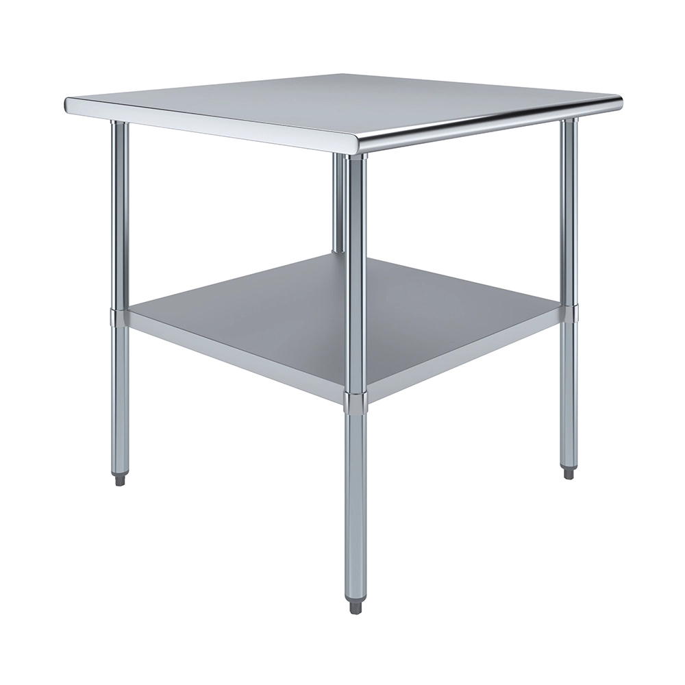 36" X 36" Stainless Steel Work Table With Undershelf