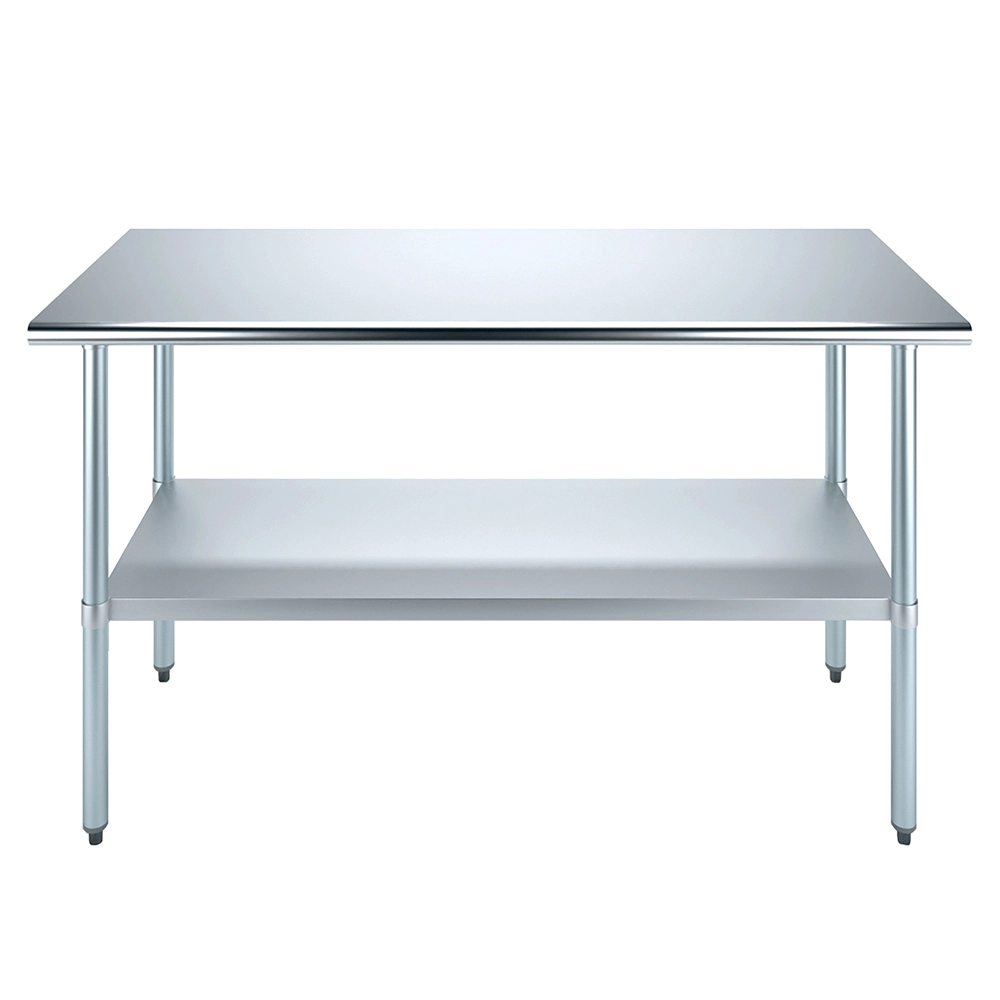 Open Box - 24" X 60" Stainless Steel Work Table With Bottom Shelf