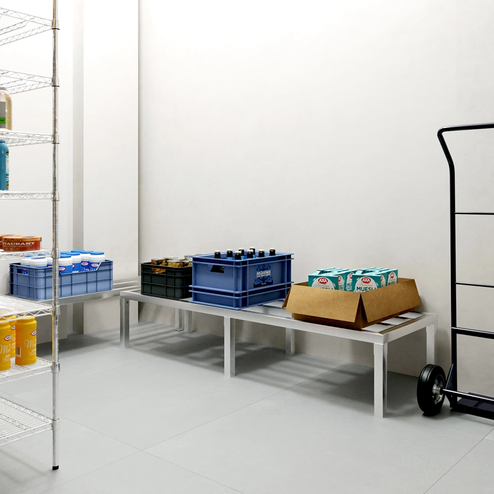 20" Wide X 60" Length X 12" Height Aluminum Dunnage Rack - Image 7