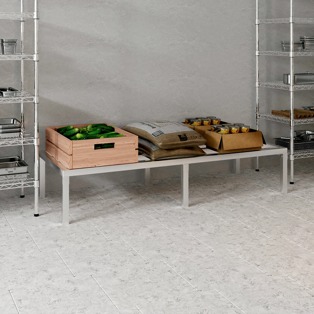 24" Wide X 60" Length X 12" Height Aluminum Dunnage Rack - Image 7