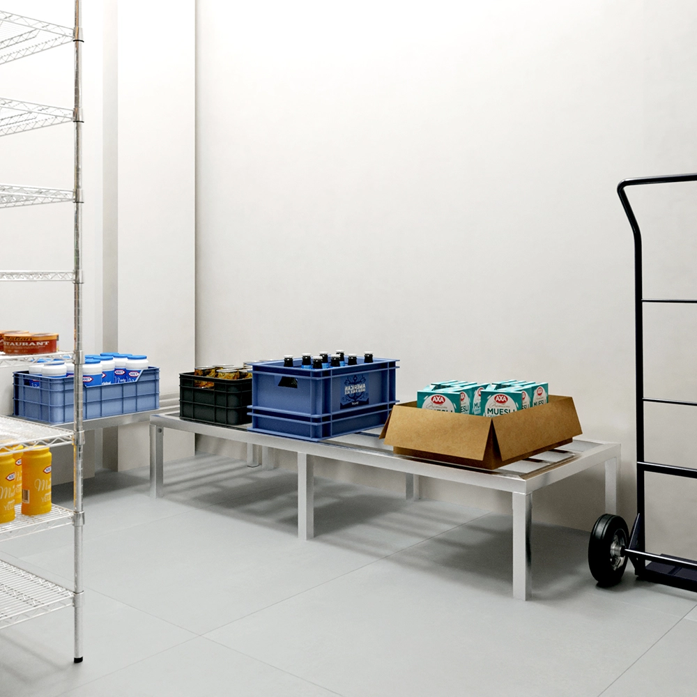 24" Wide X 60" Length X 12" Height Aluminum Dunnage Rack - Image 6