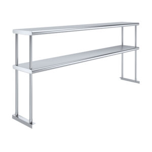 Open Box - 12" X 72" Stainless Steel Double-Tier Shelf